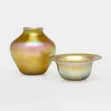 Tiffany Studios, Vase and bowl