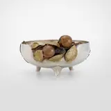 Gorham Manufacturing Company, Fine Aesthetic Movement mixed metal footed bowl