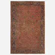 Antique, Heriz pile carpet, hand-knotted wool