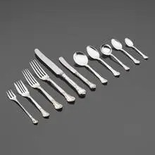 Chantilly flatware service by William C. Codman for Gorham Manufacturing Company, sterling silver, stainless steel, forged steel, sold May 2024