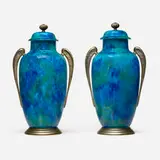 Paul Milet, Lidded urns, pair