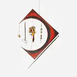 Rafael Ferrer, Luna Viajera, 1976, lacquered wood, found objects