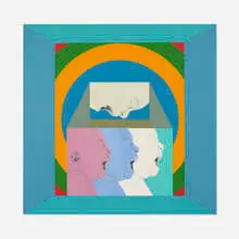 Stanley Edwards, Four Infants in Altar, 1965, acrylic on canvas