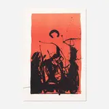 Burning Sun by Robert Motherwell, 1985, lithograph on Arches paper, sold Feb 2015