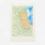 Claes Oldenburg, Chicago Stuffed with Numbers, 1977, lithograph on paper
