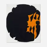 Jack Youngerman, Black, Orange, White, 1960, oil on canvas