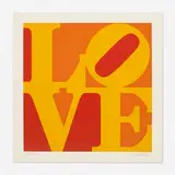 Robert Indiana, Golden Love, 1973, screenprint on paper
