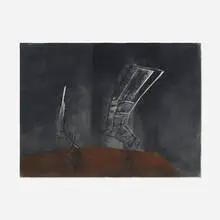 David Curt Morris, Spirit (study for sculpture), 1987, pastel on paper
