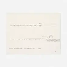 Donald Judd, Untitled (study for sculpture), 1969, ink on paper