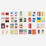 Interaction of Color by Josef Albers, 1963, silkscreened and printed paper, sold Feb 2015