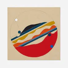 Ernest Trova, Falling Man Study, 1967, acrylic on canvas
