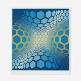 Victor Vasarely, Untitled (Geometric Composition), c. 1975, serigraph on paper