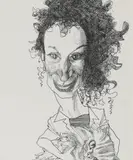David Levine, Untitled, pen and ink 34.5 x 27.5cm Provenance: With Chris Beetles Ltd.