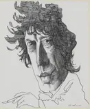 David Levine, Untitled, pen and ink 35 x 27.5cm Provenance: With Chris Beetles Ltd.