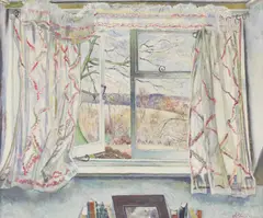 Untitled by Gilbert Spencer, oil on canvas 50.5 x 61cm Exhibited: London, sold Oct 2019
