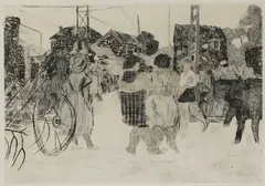 Untitled by Anthony Gross, c.1956 (H.3010) Etching, sold Oct 2019