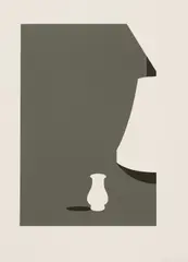 Untitled by Patrick Caulfield, Patrick Caulfield RA (1936-2005) 'LAMP AND KUAN WARE' Screenprint in colours, sold Oct 2019