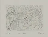 Leon Kossoff, Untitled, Leon Kossoff (1926-2019) 'THE LETTER' Etching