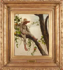 Gilbert Gaul, The Apple Picker, oil on canvas