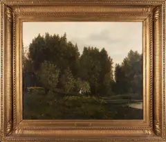 Gustave Albert Catoire, A Morning Outing, oil on canvas