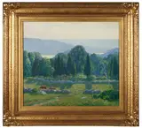 Wilson Henry Irvine, Summertime, Lyme, oil on canvas