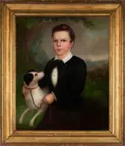 Portrait of Konradin Graf von Lehndorff by American School, oil on canvas, sold Apr 2024