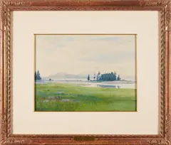 Harold Broadfield Warren, The Pool at Islesford, c. 1910, watercolor on paper