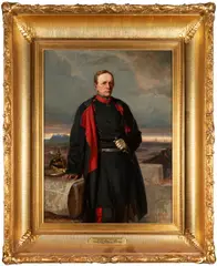Frederick William Billing, Portrait of Feldmarschall Helmuth Graf von Moltke, oil on canvas