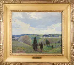 Spring - Pocasset, MA by Aldro Thompson Hibbard, oil on canvas in a frame from Paul Carter Goodnow, sold Apr 2024