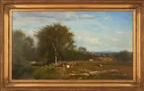 James McDougal Hart, A Lazy Summer Afternoon, oil on canvas