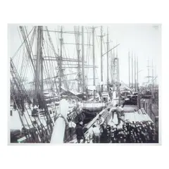 unknown Artist, Untitled (Lumber Schooners), circa 1930, archival print mounted on aluminum