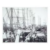 unknown Artist, Untitled (Lumber Schooners), circa 1930, archival print mounted on aluminum