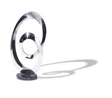 James T. Russell, Sculpture, chromed metal, granite base, edition 6 out of 75