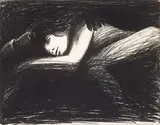Nathan Oliveira, Man and Woman, 1966; 1976, Lithograph on wove paper