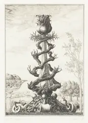 François Houtin, Flambeau No. 2, 1986, Etching on wove paper with CWT star watermark