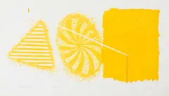 James Rosenquist, Black Star (Glenn 139A), 1978, Etching and aquatint with pochoir in colors on wove paper, the second (final) state