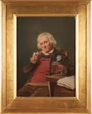 August Friedrich Siegert, A Pint and a Pipe, oil on panel