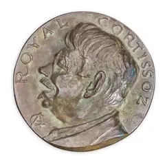 Mahonri Young, Untitled, 1940, Bronze Medallion of Royal Cortissoz