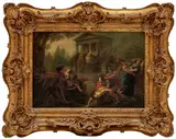 Vinzenz Fischer, Rape of the Sabine Women, oil on canvas
