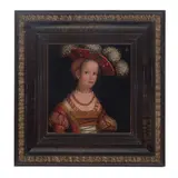 Lucas Cranach the Younger, Portrait of a young girl, oil on panel