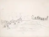 Raoul Dufy, La fenaison, circa 1928, graphite on paper