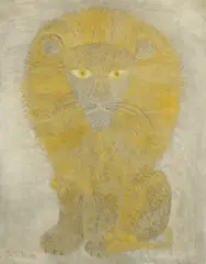 Henri Hecht Maik, The lion, 1995, oil on canvas