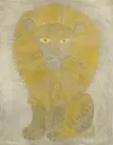 Henri Hecht Maik, The lion, 1995, oil on canvas