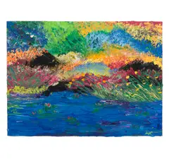 Michael Hall, Untitled (four works), all acrylic on canvas