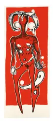 Aaron Curry, Inevitable Vegetable, 2009, Silkscreen and letterpress printing on wove paper