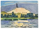Lontzkedüne by Karl Schmidt-Rottluff, 1939, Aquarell auf Fabriano-Velin, sold Nov 2011