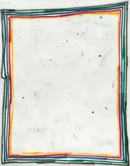 David Ostrowski, F (A thing is a thing in a whole which it’s not), 2012, Acryl, Lack und Papier auf Leinwand