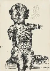 Eugen Schönebeck, Ohne Titel, 1962, Tusche auf Papier