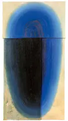 Ákos Birkás, KOPF (159-3.Bn7), 1997, Öl auf Leinwand (3-teilig)