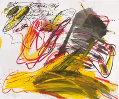 Walter Stöhrer, Ohne Titel, 1986, Mischtechnik auf festem Papier